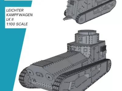 Leichter Kampfwagen LK II 3D print model