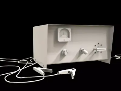 Car Battery Charger Low-poly 3D model