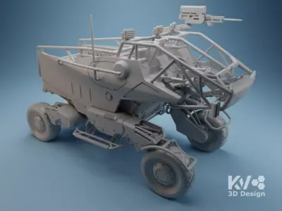 KV-Death Stranding-Pickup Off-Roader MULE 3D print model