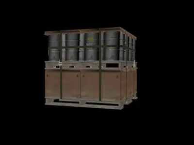 Airport Cargo Pack - 11 Models Low-poly 3D model