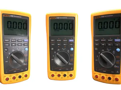 Digital Multimeter Low-poly 3D model buy