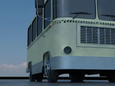 Minibus Deutz 1989 3D model