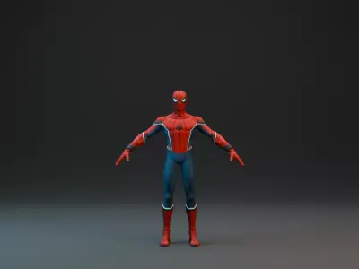 Spiderman  Low-poly 3D model