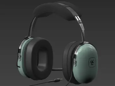 Headset Low-poly 3D model purchase