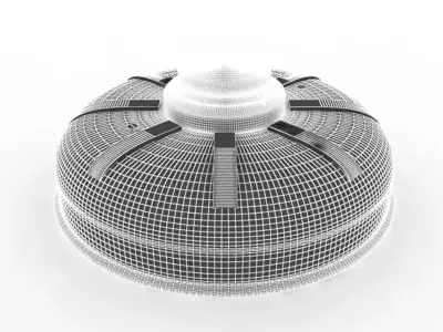 Mines Bomb Low-poly 3D model