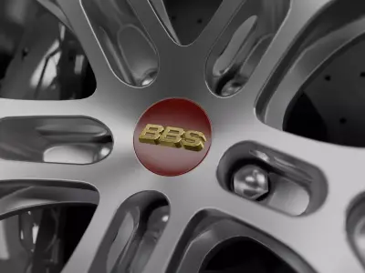 BBS MAG-R Wheel Low-poly 3D model