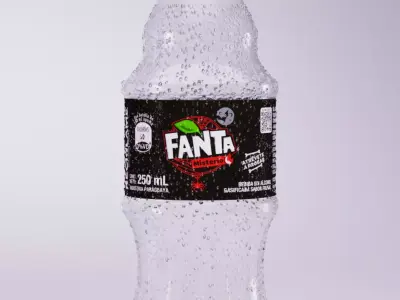 Fanta Mistery Bottle 3D Model 3D model
