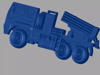 Truck military vehicle 3D print model