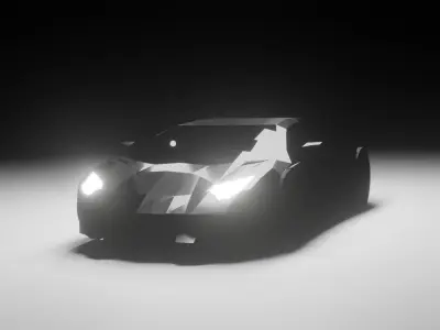 Sports Car Free low-poly 3D model buy