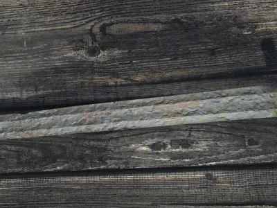 Early-medieval old hammered sword Low-poly 3D model