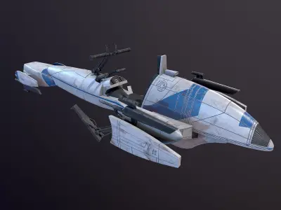 Barc Speeder Star Wars 3D model