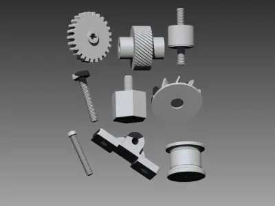 mechanical parts package 3D model