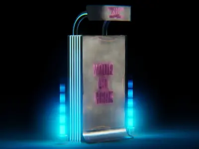 Futuristic Billboard 3D model