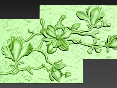 Wall mural 3D print model