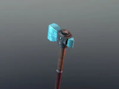 Hammer - Diamond Low-poly 3D model