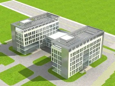 Office Building 3D model 64