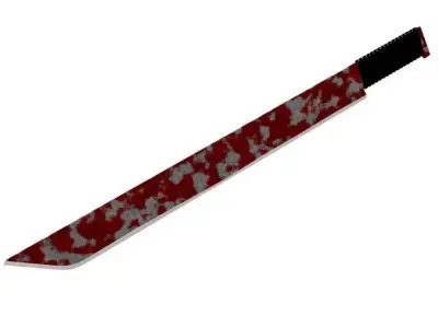 Post-apocalyptic machete Free 3D model