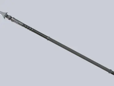 Dark spear Low-poly 3D model get