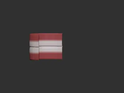 very simple stylized teeth Free low-poly 3D model