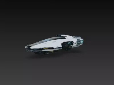 Sci-Fi Recon Scout Drone Ship 3D Print STL 3D print model