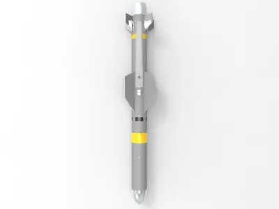 AGM-84 C Harpoon Anti-Ship Missile 3D print model