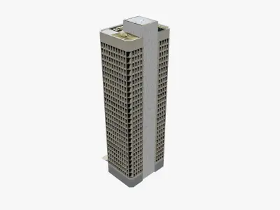 JetSet House Low-poly 3D model