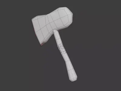 Viking Runic Axe - PBR Game-Ready Low-poly 3D model