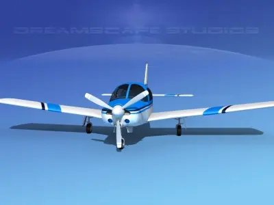 Piper Turbo Arrow 240 V16 3D model
