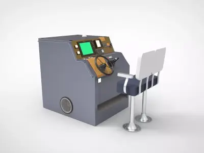Boat seat pilot 3D model