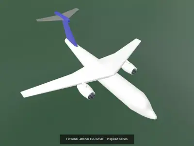 IP-Free Twin-jet Airliner Pack Mesh and NURBS CAD included