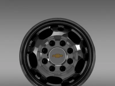 Chevrolet Silverado 2500HD2wd crew 2008 rim 3D model