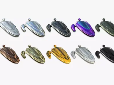 10 Alien Spaceship UFO H Collection - Sci Fi Spacecraft Design 3D Model Pack