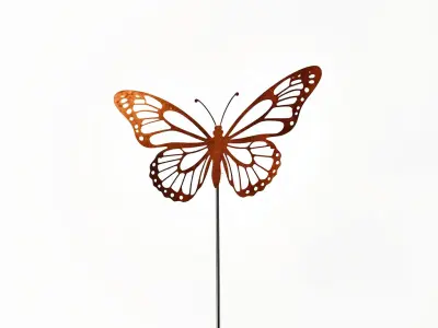 Butterfly Metal Art Model Pack Low-poly 3D model
