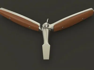 Screwdriver woodworking tool 3D model