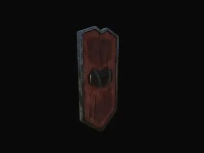 Viking Shield 01 Low-poly 3D model