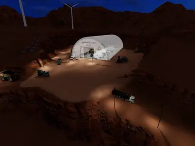 Ore Mining Scene  3D model