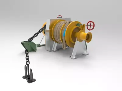 Windlass Anchor 3D model