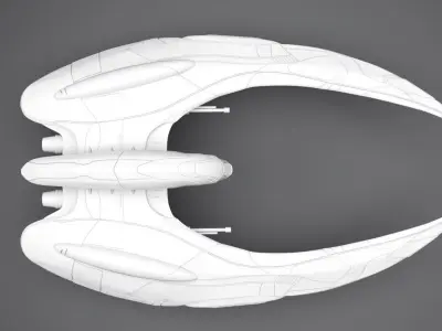 Cylon Raider New Series  scale 3D print model