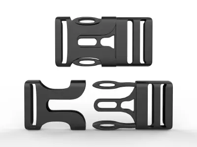 Plastic Buckle  3D model