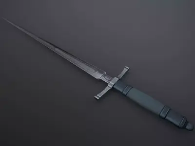 Misericorde Dagger Low-poly 3D model
