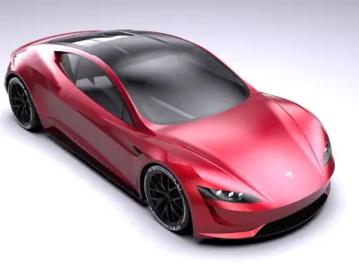 Tesla Roadster Free 3D model