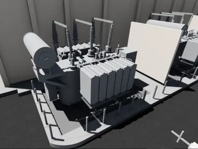Substation Revit Model 2015  3D model