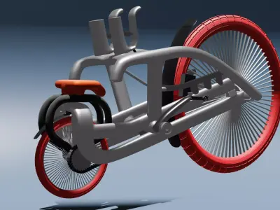 Bicycle 3D model 5