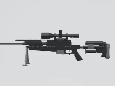 PGM hecate ultime ratio Low-poly 3D model