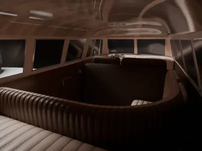 Vintage VW Camper Van 3D Model Free 3D model