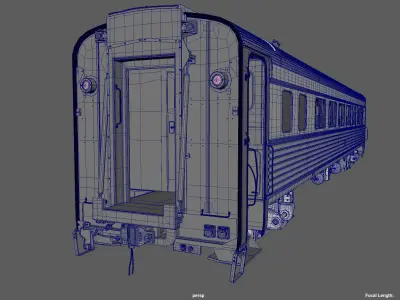 Amtrak Passenger Coach 3D model