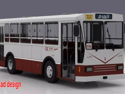 bus nasr 811 cario old  3D model