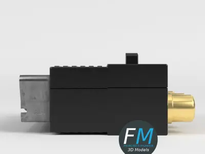 SCART RCA S-Video adapter 3D model