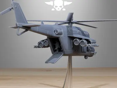 GrimGuard Helicopter 3D print model