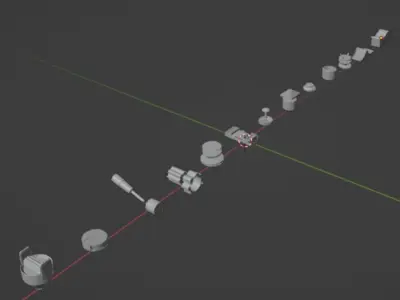 FIGHTER AIRCRAFT SWITCHES COLLECTION 3D print model